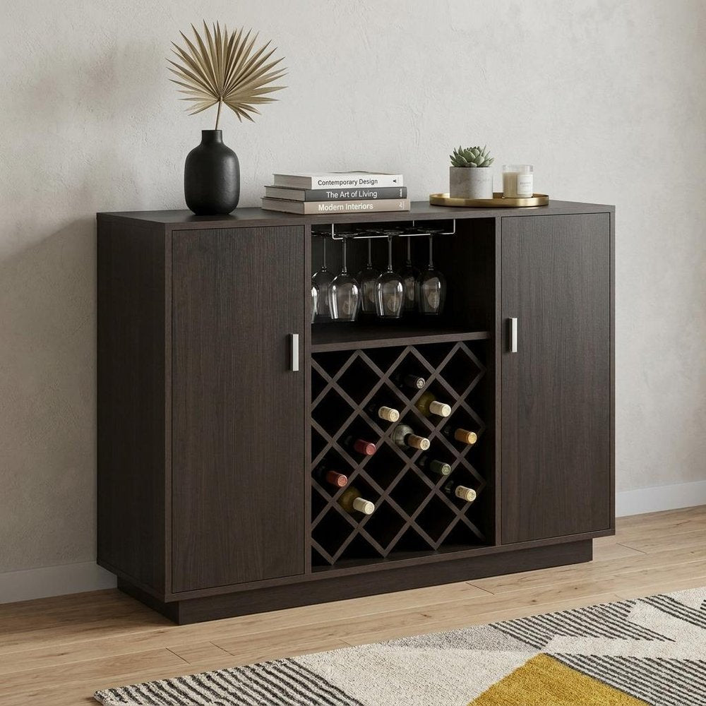 47" Espresso Server with Two Doors