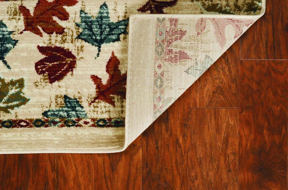 8' Ivory Red And Gray Southwestern Runner Rug