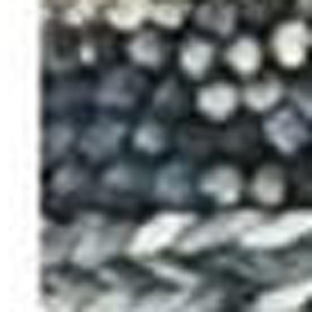 3' X 5' Ivory Blue And Gray Wool Striped Hand Woven Area Rug