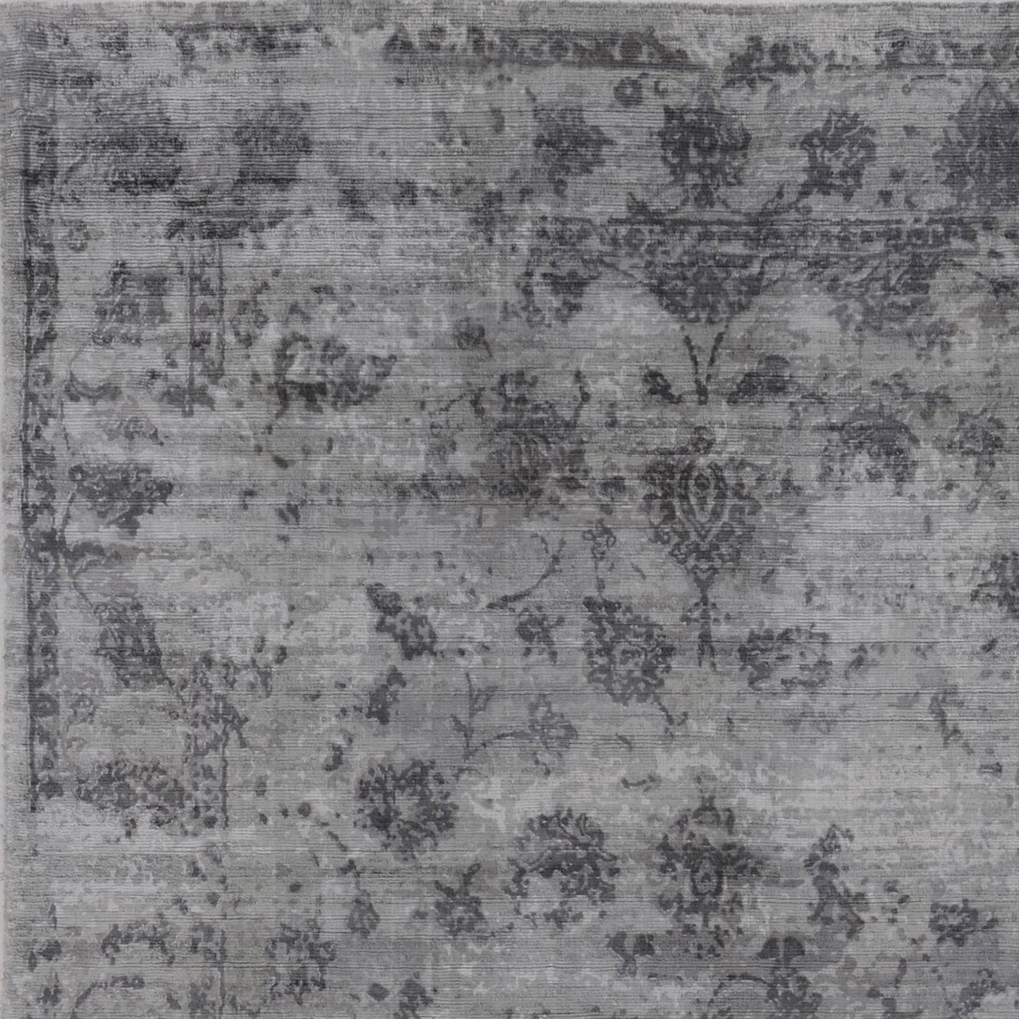 5' X 7' Beige Tan And Gold Abstract Hand Loomed Distressed Area Rug