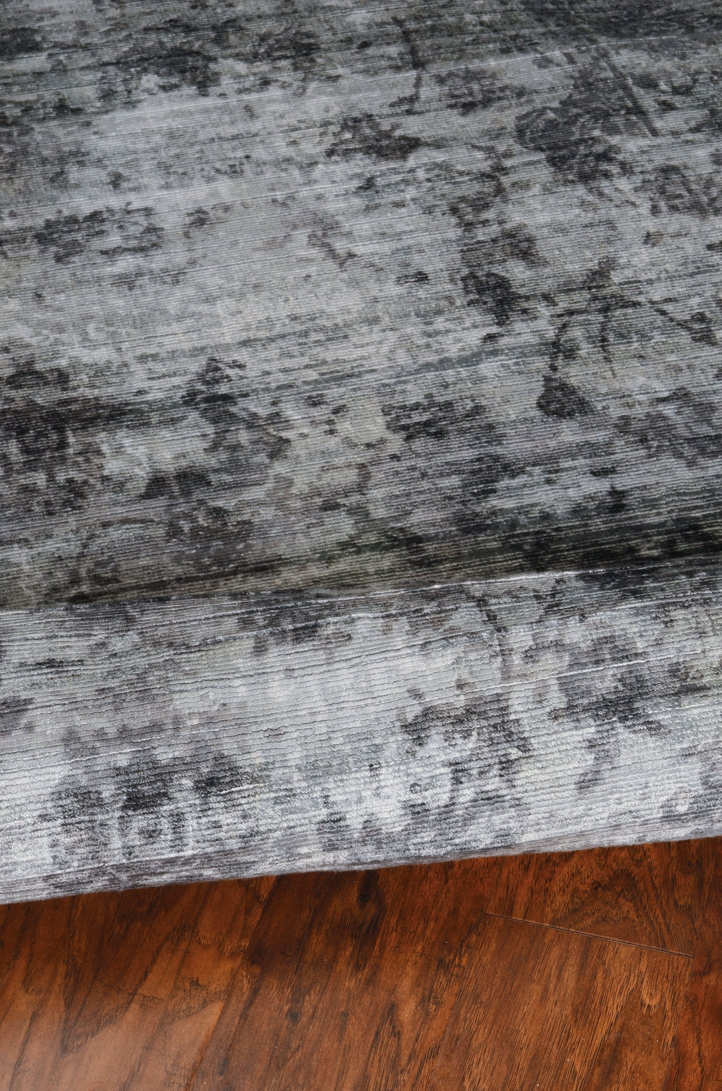 5' X 7' Beige Tan And Gold Abstract Hand Loomed Distressed Area Rug