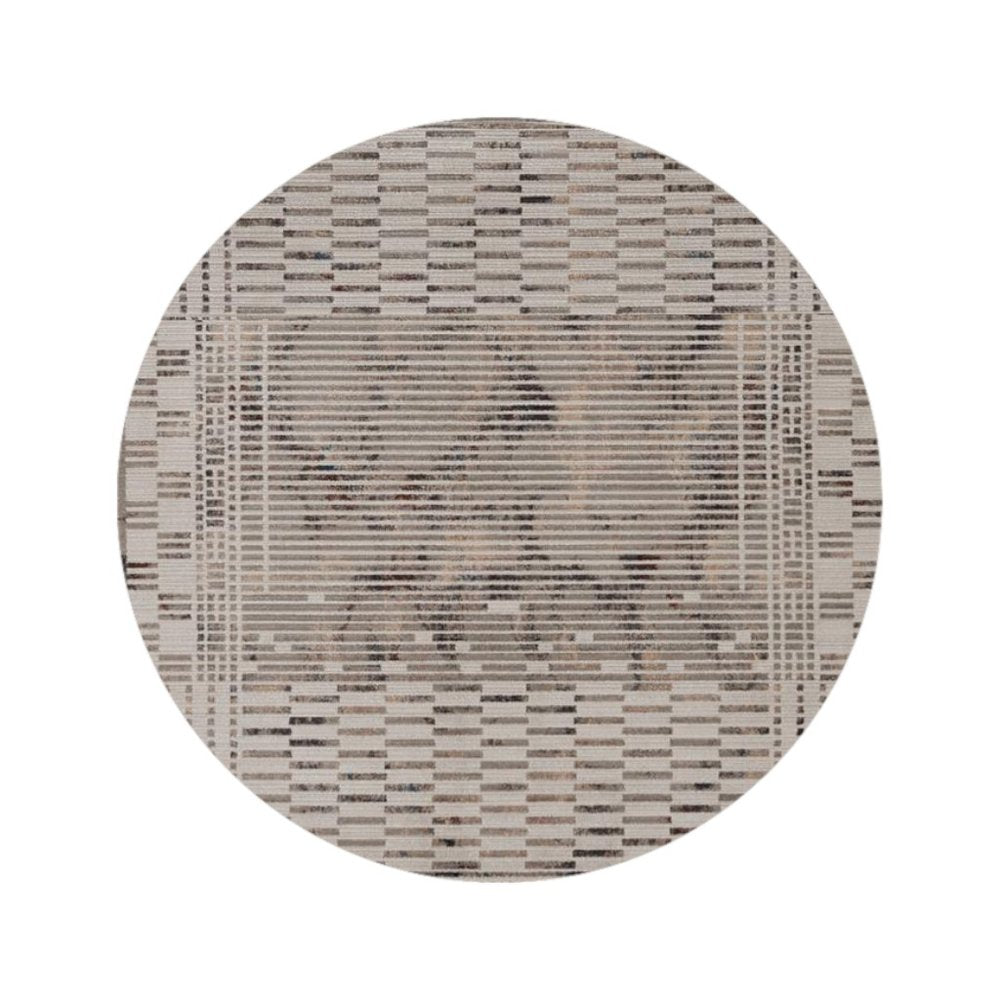 4' X 6' Beige And Brown Abstract Area Rug