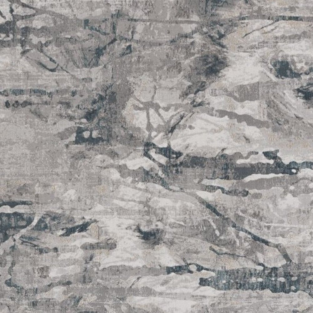 10' X 13' Gray And Beige Abstract Area Rug