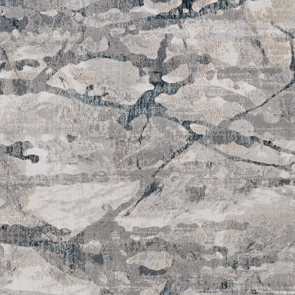 10' X 13' Gray And Beige Abstract Area Rug