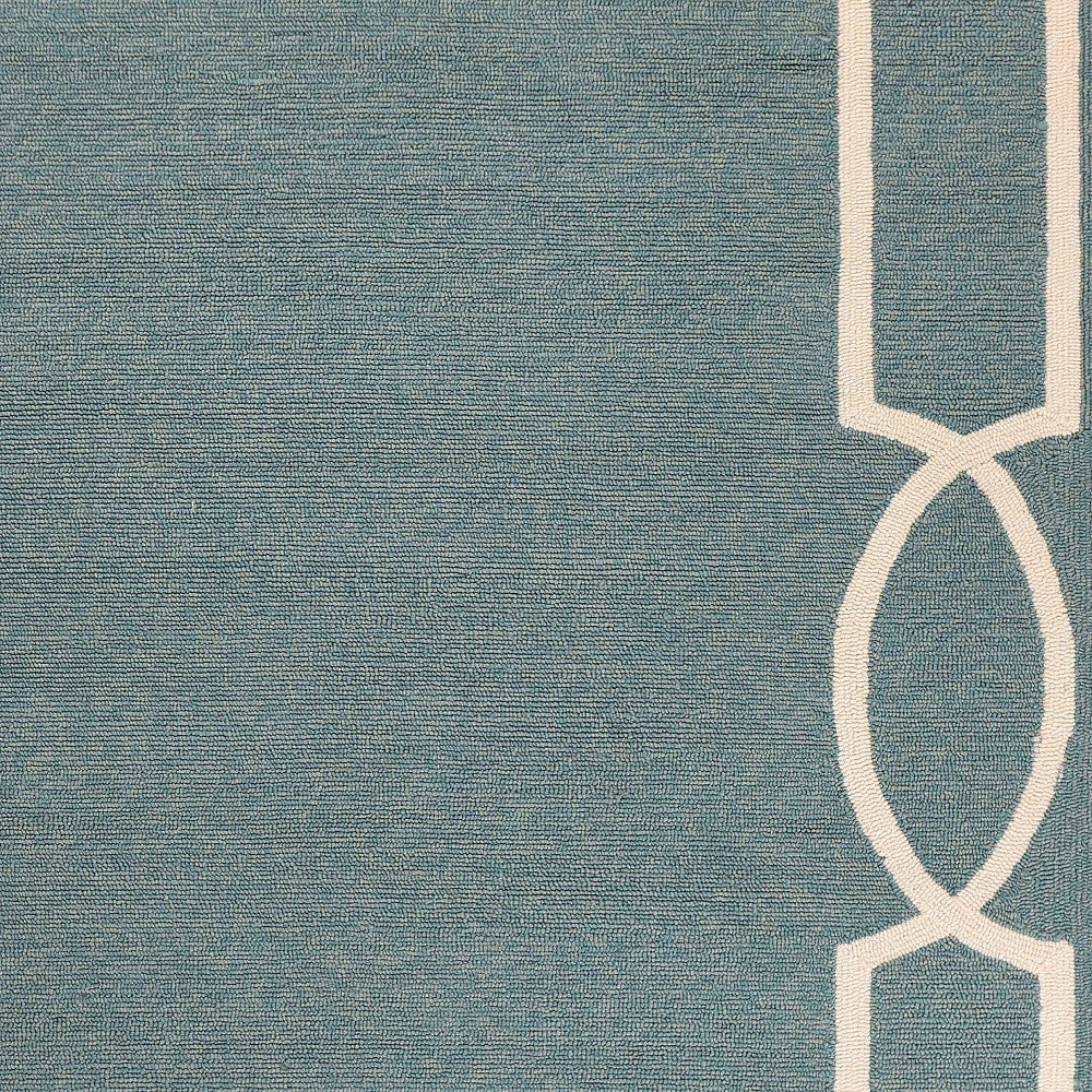 5' X 7' Gray And Ivory Handmade Indoor Outdoor Area Rug