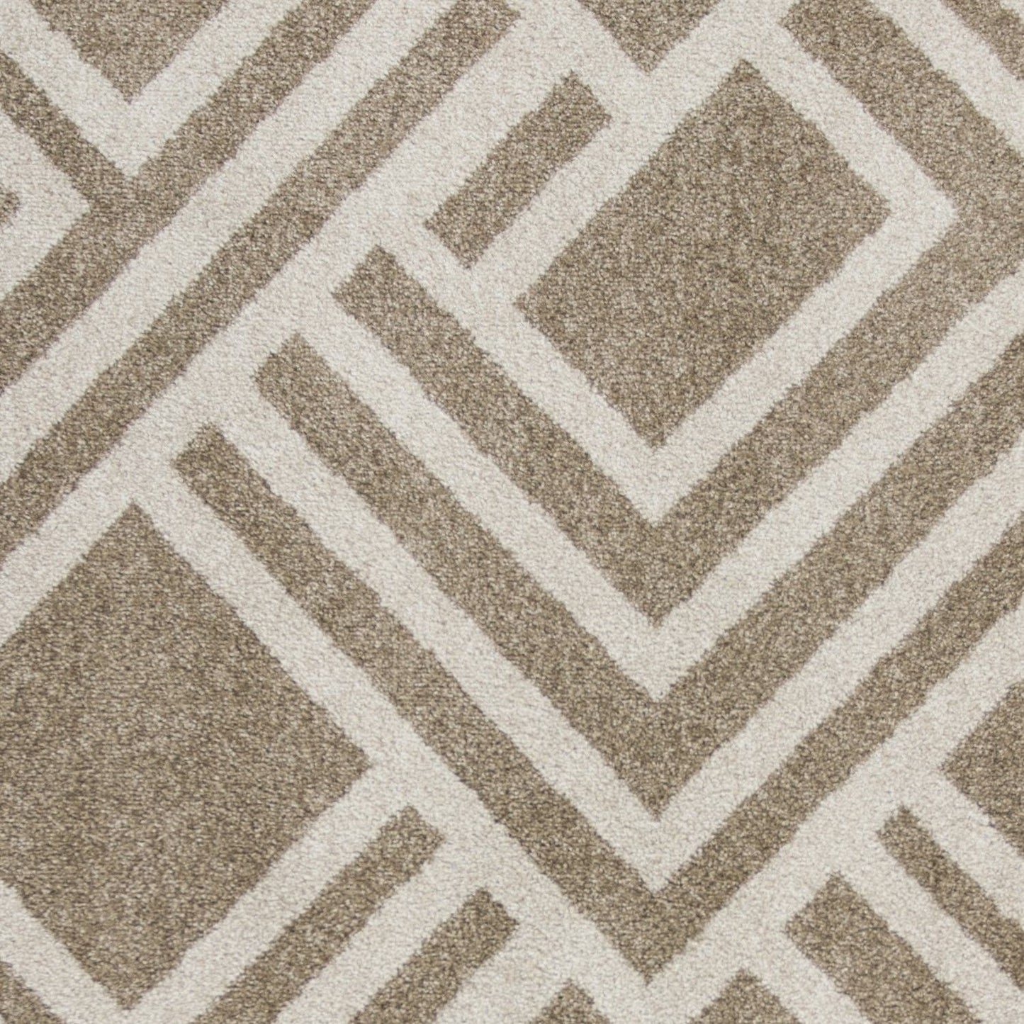 3' X 5' Beige Geometric Indoor Outdoor Area Rug