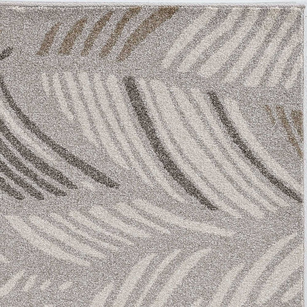 7' X 10' Gray Abstract Indoor Outdoor Area Rug