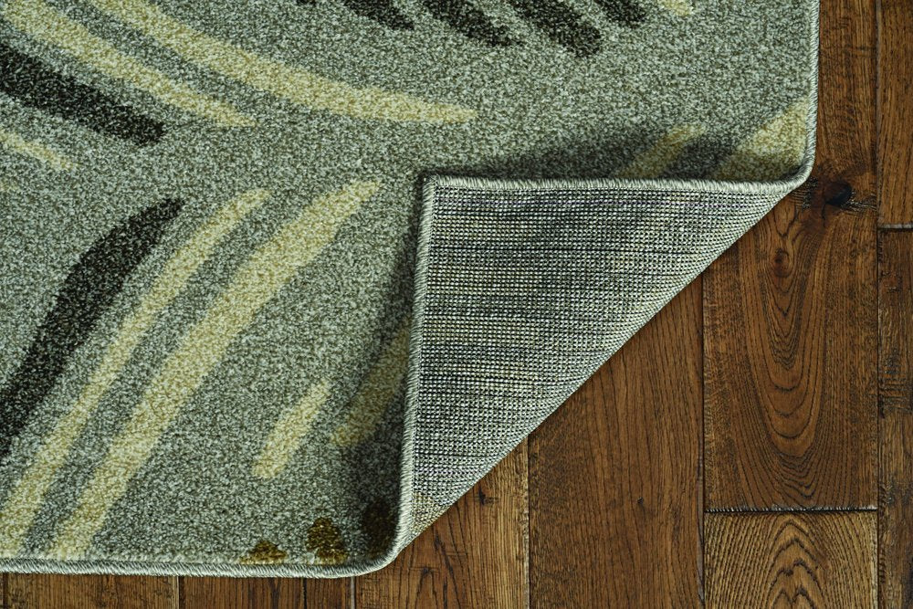 7' X 10' Gray Abstract Indoor Outdoor Area Rug