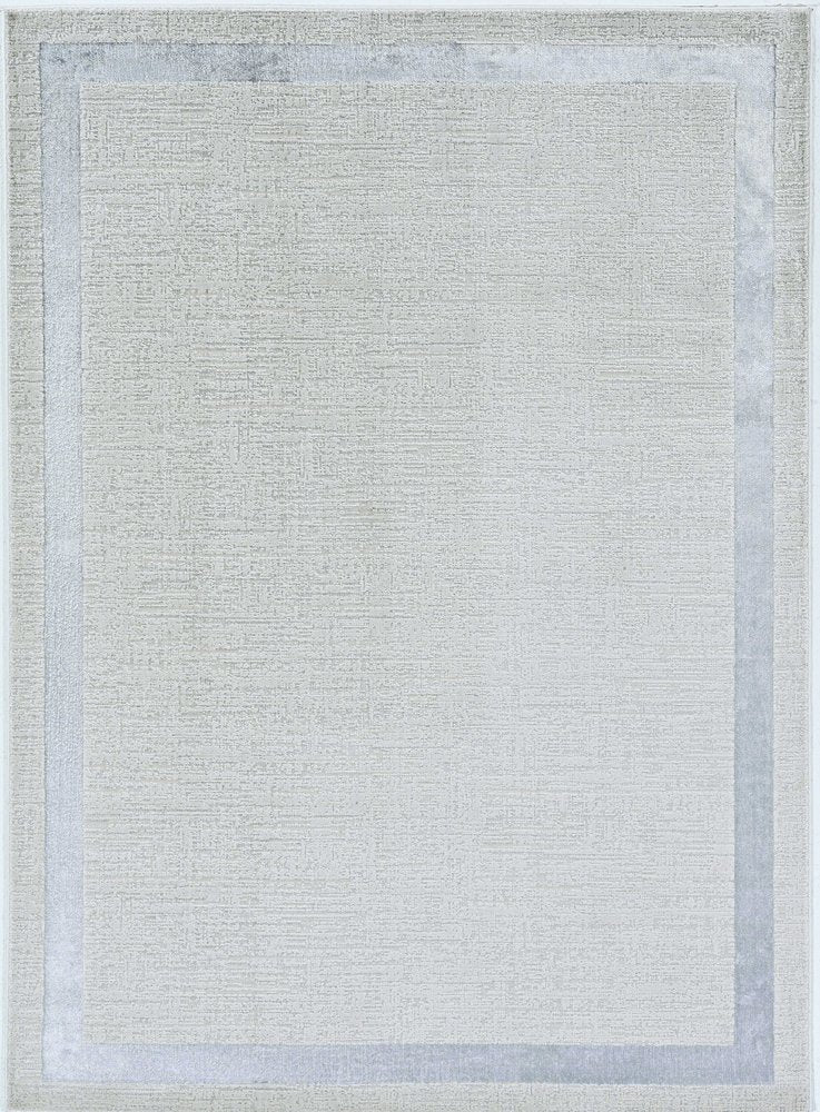 10' X 13' Ivory And Silver Abstract Area Rug