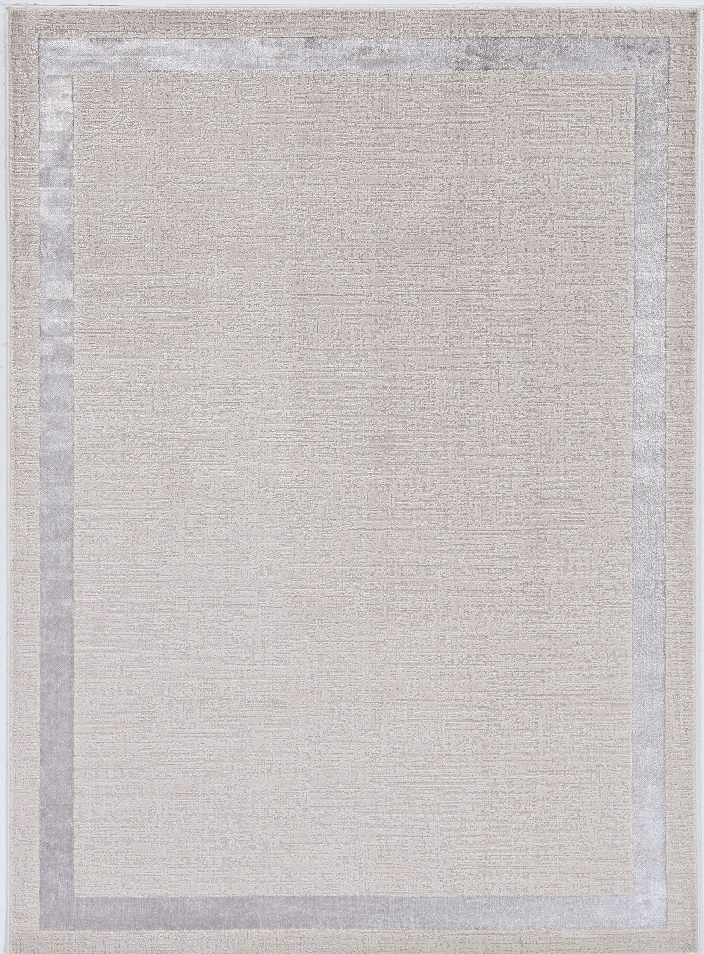 10' X 13' Ivory And Silver Abstract Area Rug
