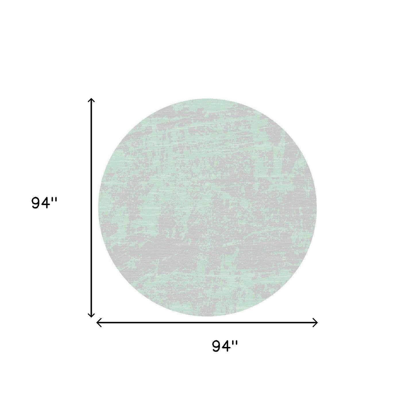 8' X 11' Teal Blue Abstract Indoor Outdoor Area Rug