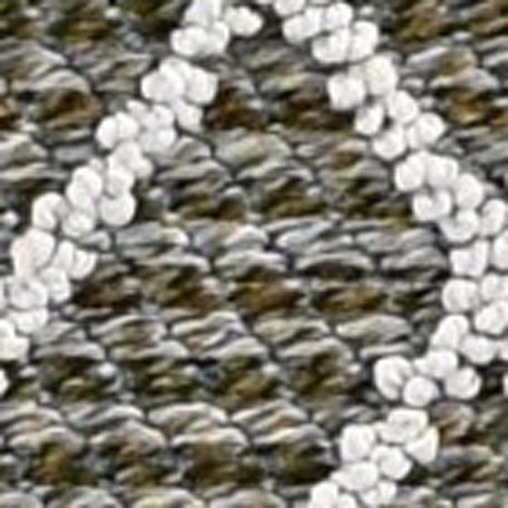 8' X 10' Gray Geometric Indoor Outdoor Area Rug