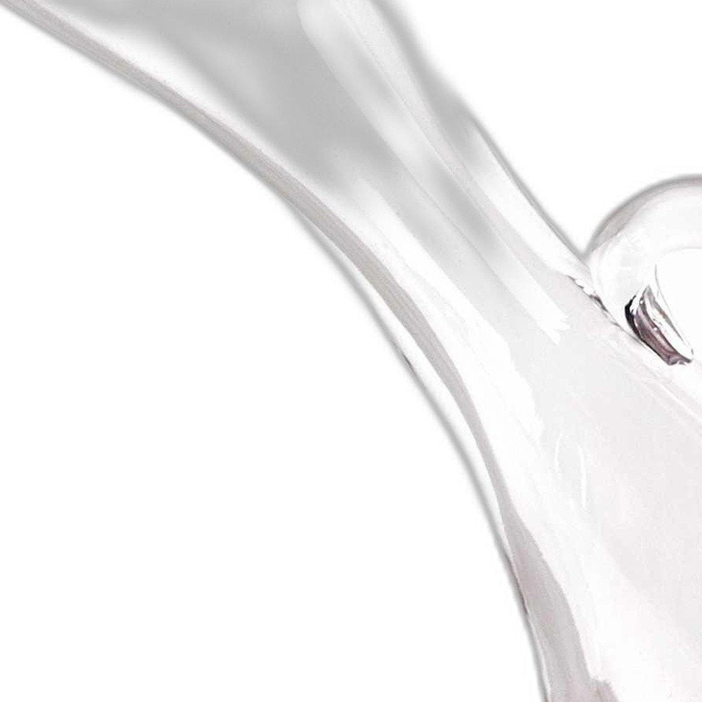 Mouth Blown Glass Wine Carafe 32 Oz