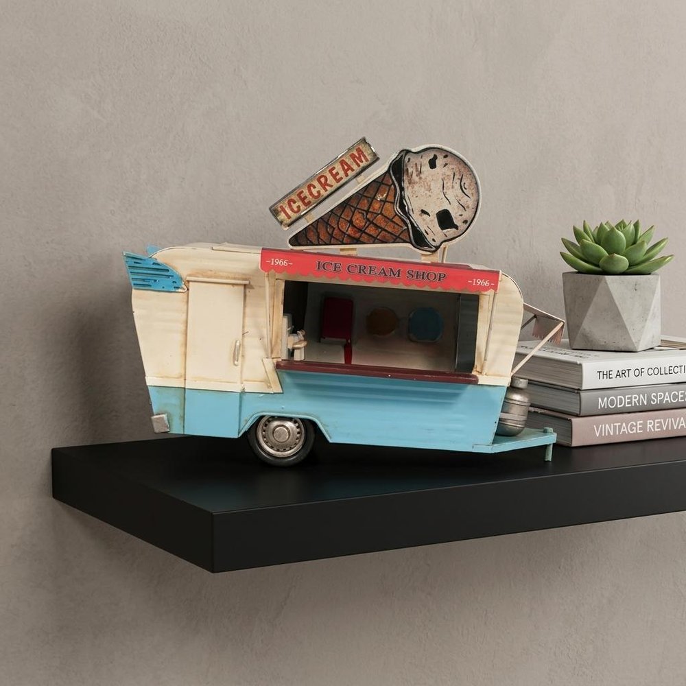 Ice Cream Trailer Metal Model