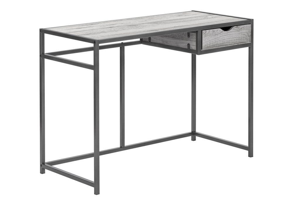 42" Gray and Dark Gray Computer Desk