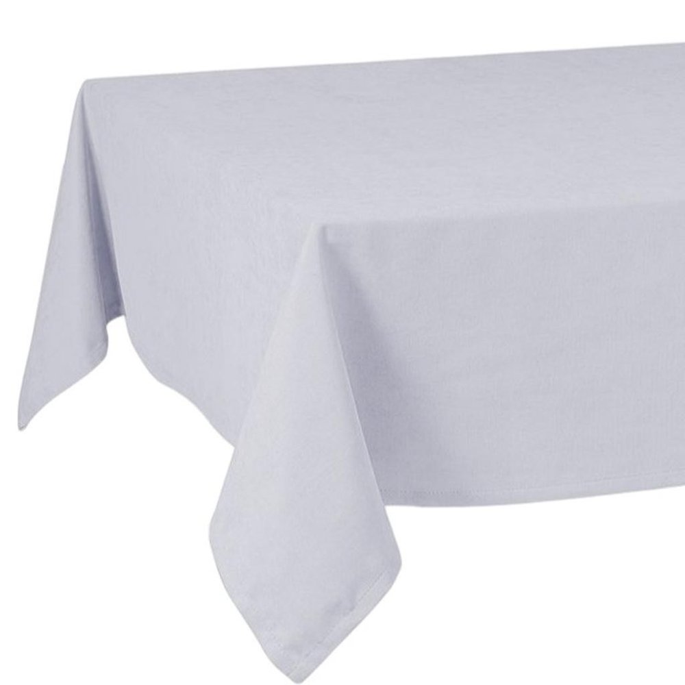 55" X 104" Gray Polyester Tablecloth