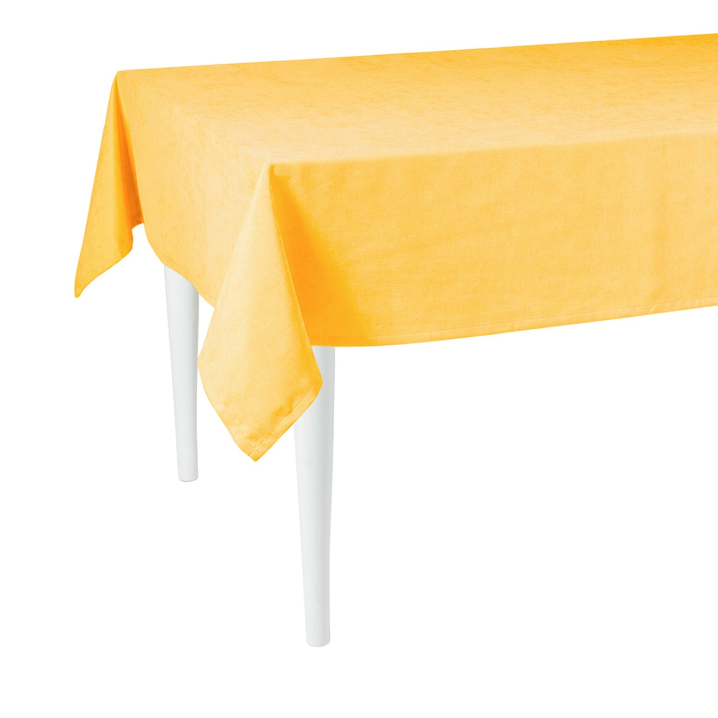 55" X 104" Yellow Polyester Tablecloth