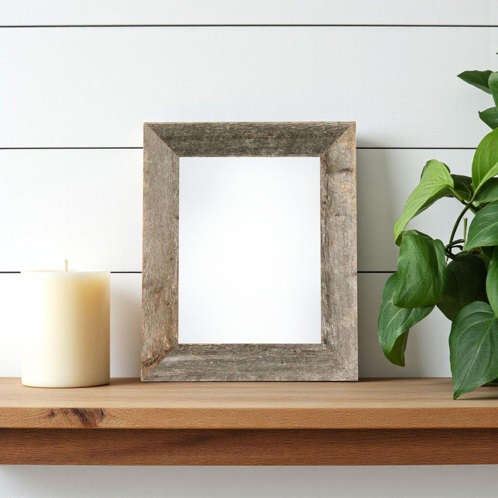 5" x 7" Gray Solid Wood Tabletop Picture Frame