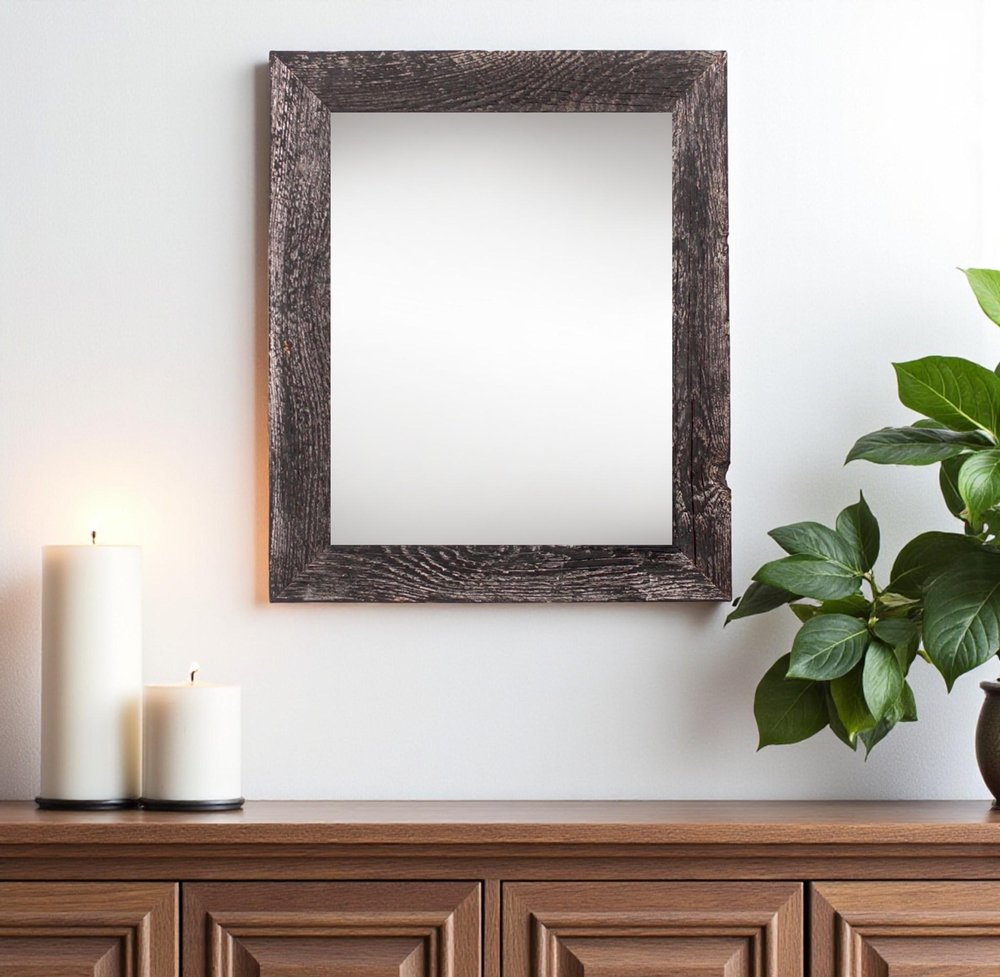 16" x 20" Black Wood Hanging Picture Frame
