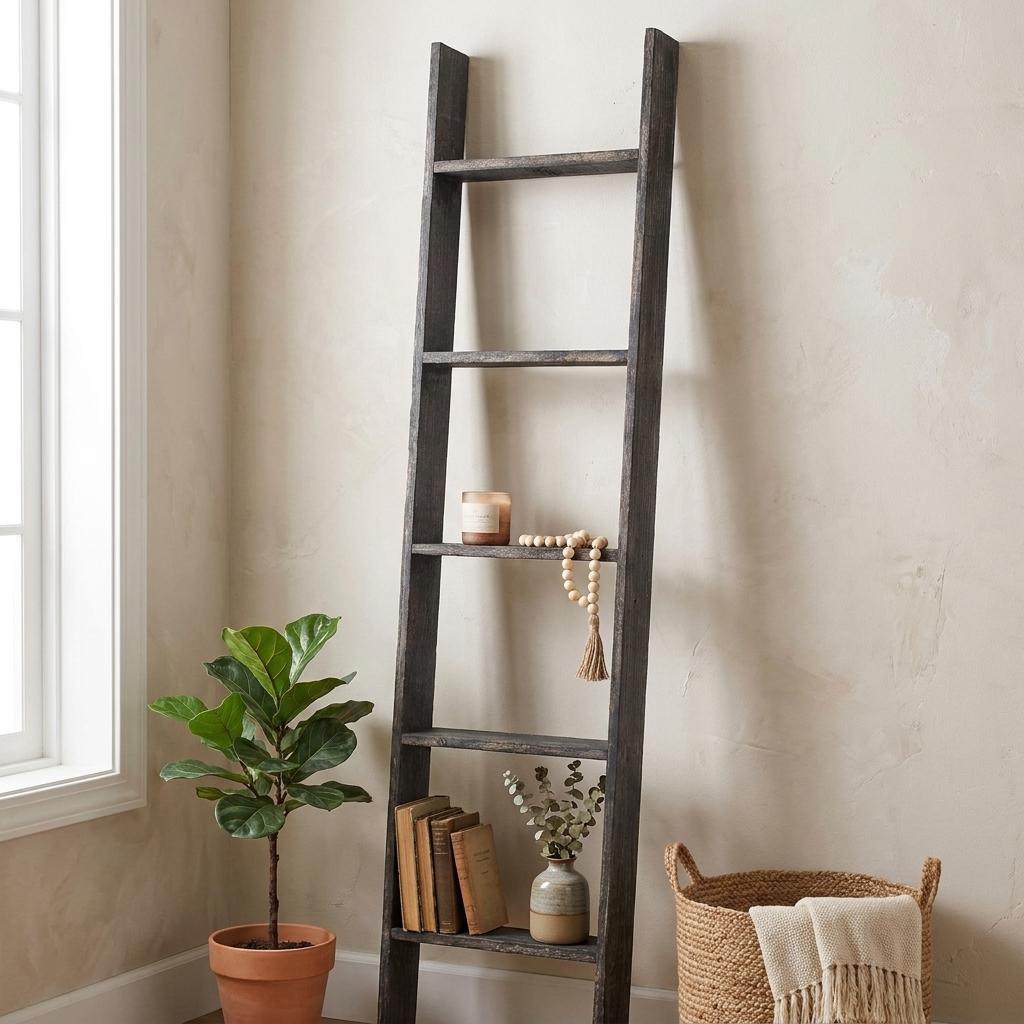 60" X 15" Charcoal Wood Hanging Dimensional Sculpture