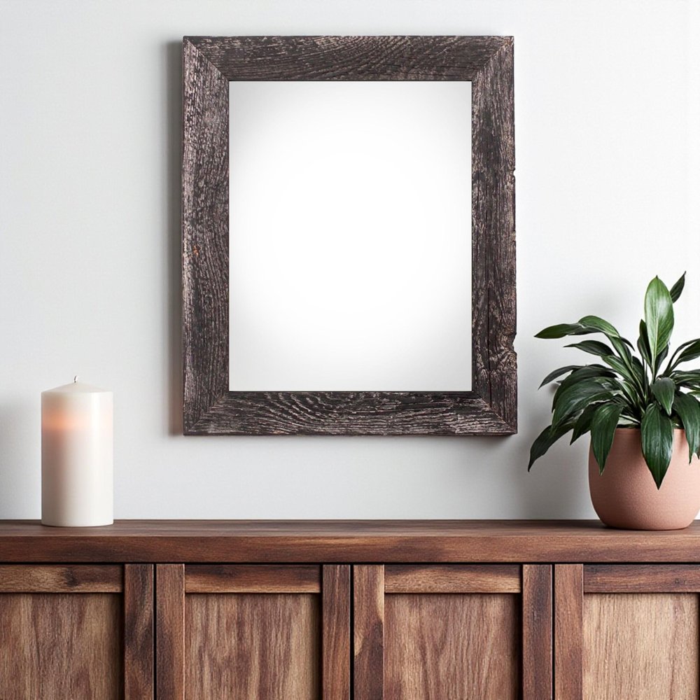 18" x 24" Black Wood Hanging Picture Frame