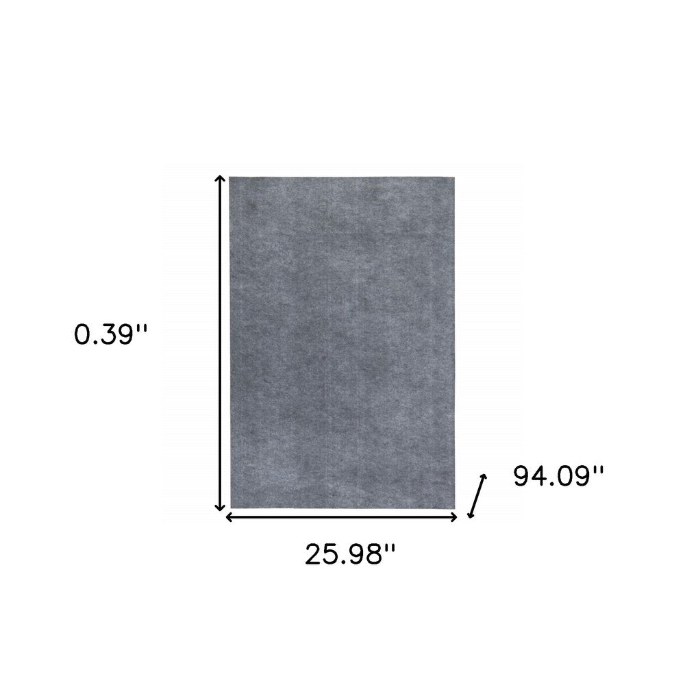 2' x 8' Gray Non Slip Rug Pad