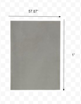 4' x 6' Gray Non Slip Rug Pad