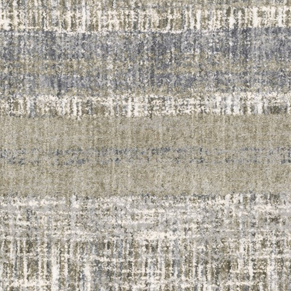 4' X 6' Grey And Ivory Abstract Lines Area Rug