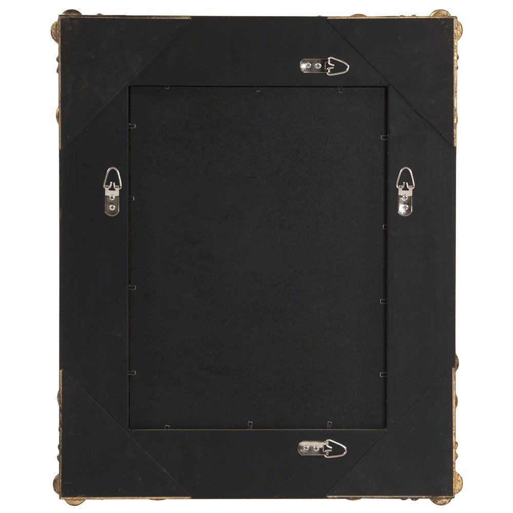 23" Antiqued Gold Ornate Scroll Framed Accent Mirror