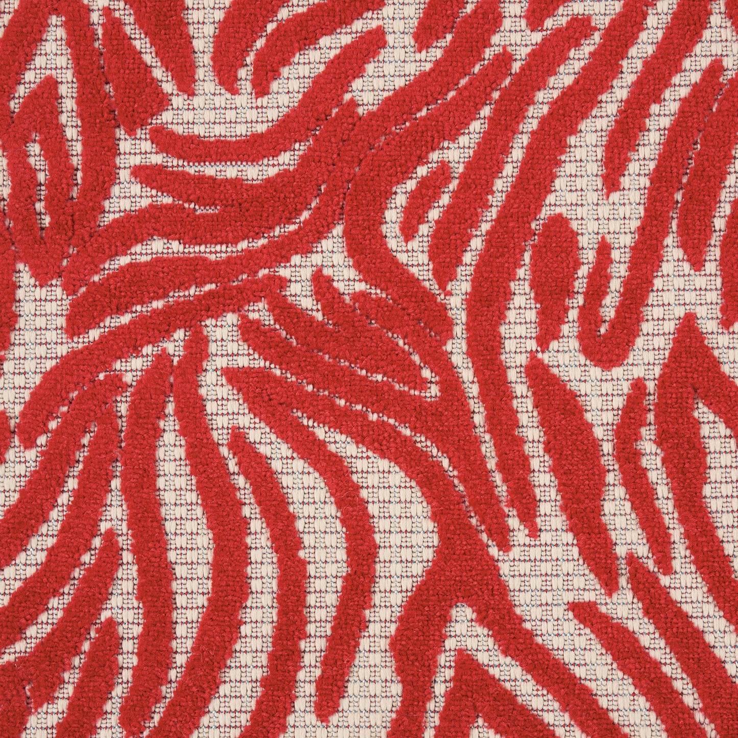 3' X 4' Orange And Ivory Abstract Indoor Outdoor Area Rug