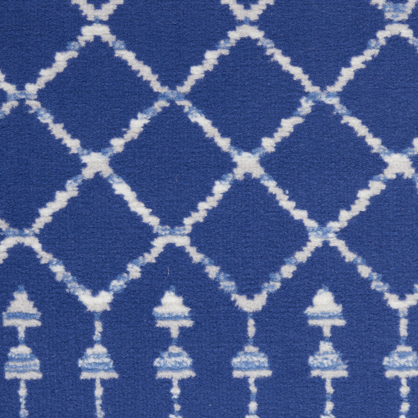 4' X 6' Blue And Gray Indoor Outdoor Area Rug