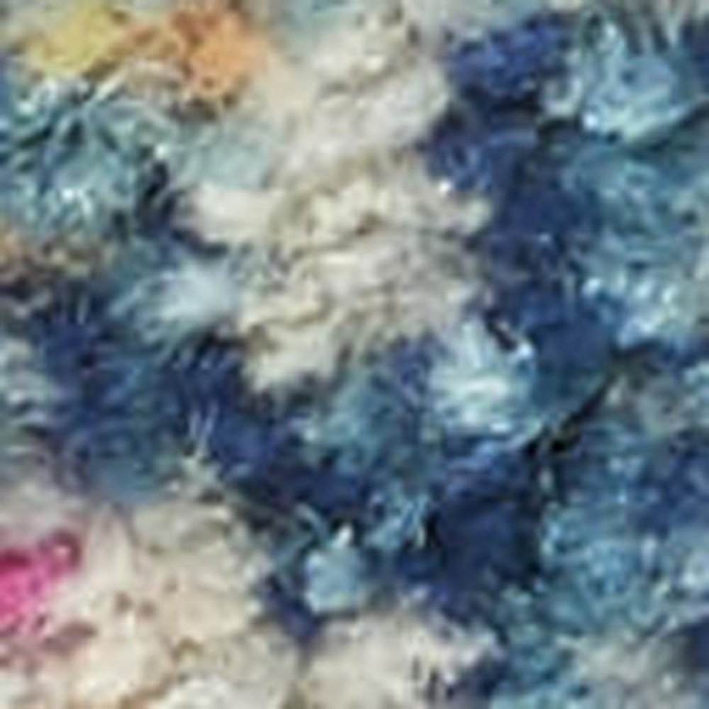 4' X 6' Blue And Ivory Southwestern Distressed Area Rug