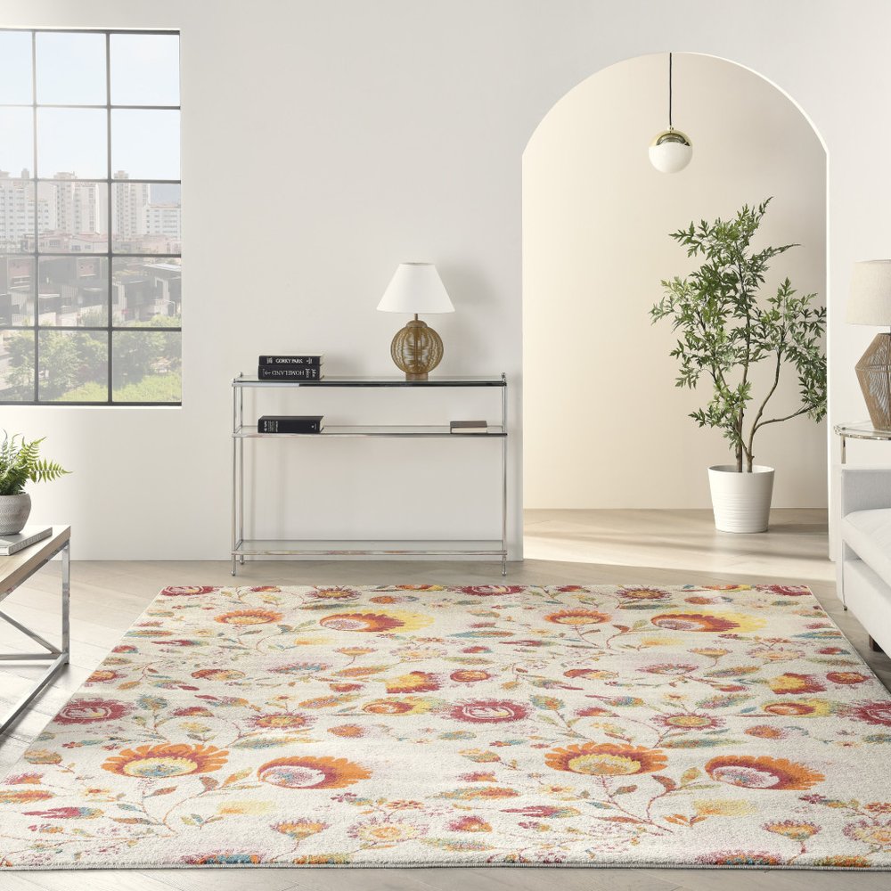 4' X 6' Blue And Gray Geometric Area Rug