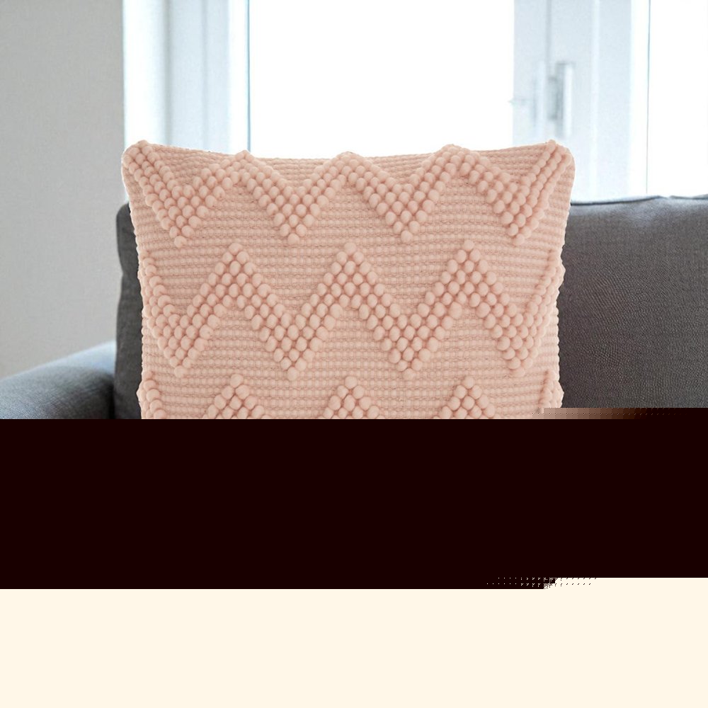 Boho Mauve Rose Textural Chevron Throw Pillow