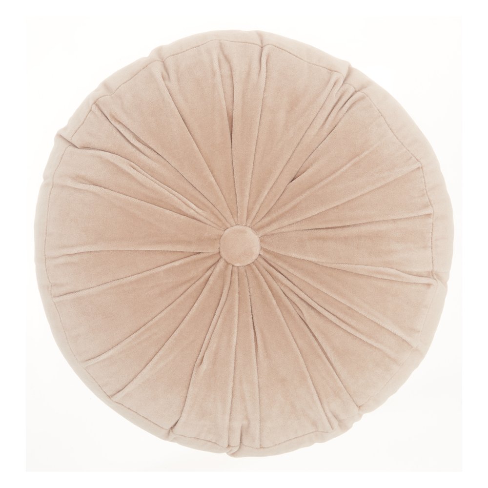 16" X 16" Light Pink Round Velvet