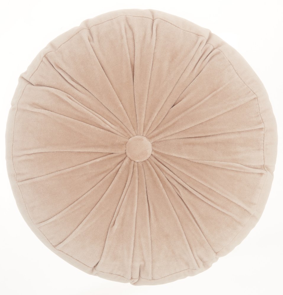 16" X 16" Light Pink Round Velvet
