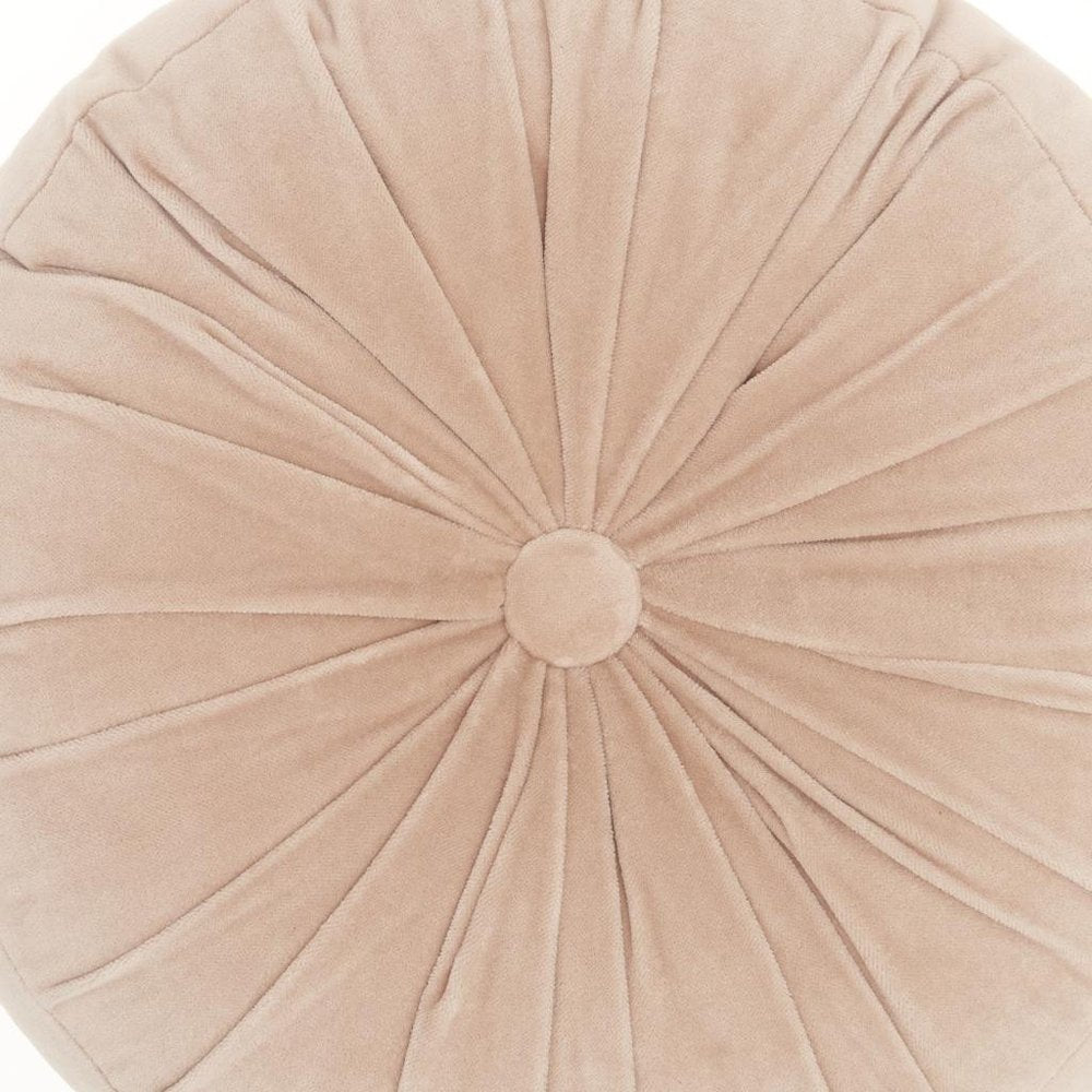 16" X 16" Light Pink Round Velvet