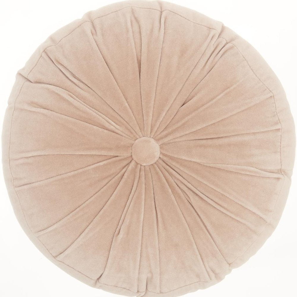 16" X 16" Light Pink Round Velvet