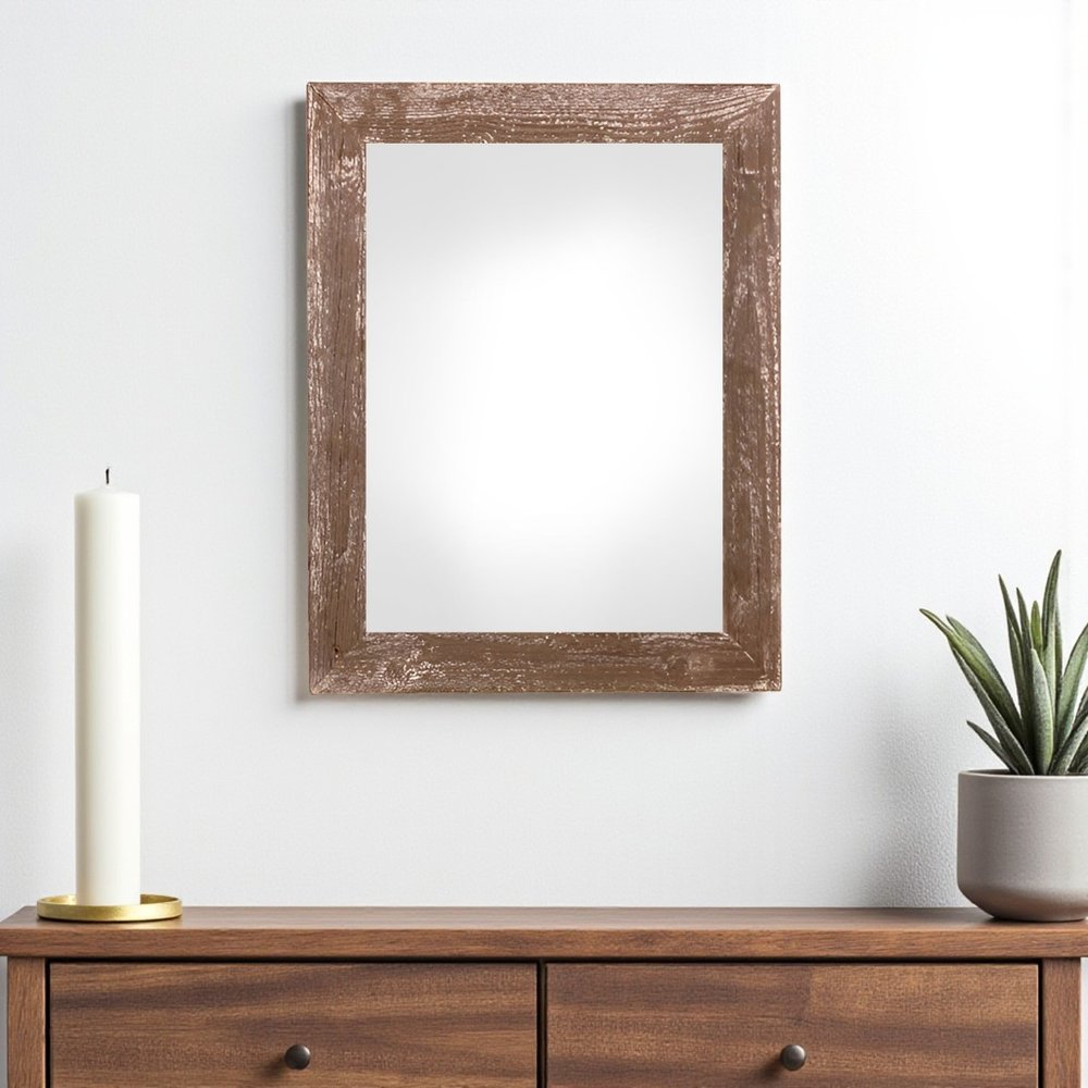 12" x 24" Brown Wood Hanging Picture Frame