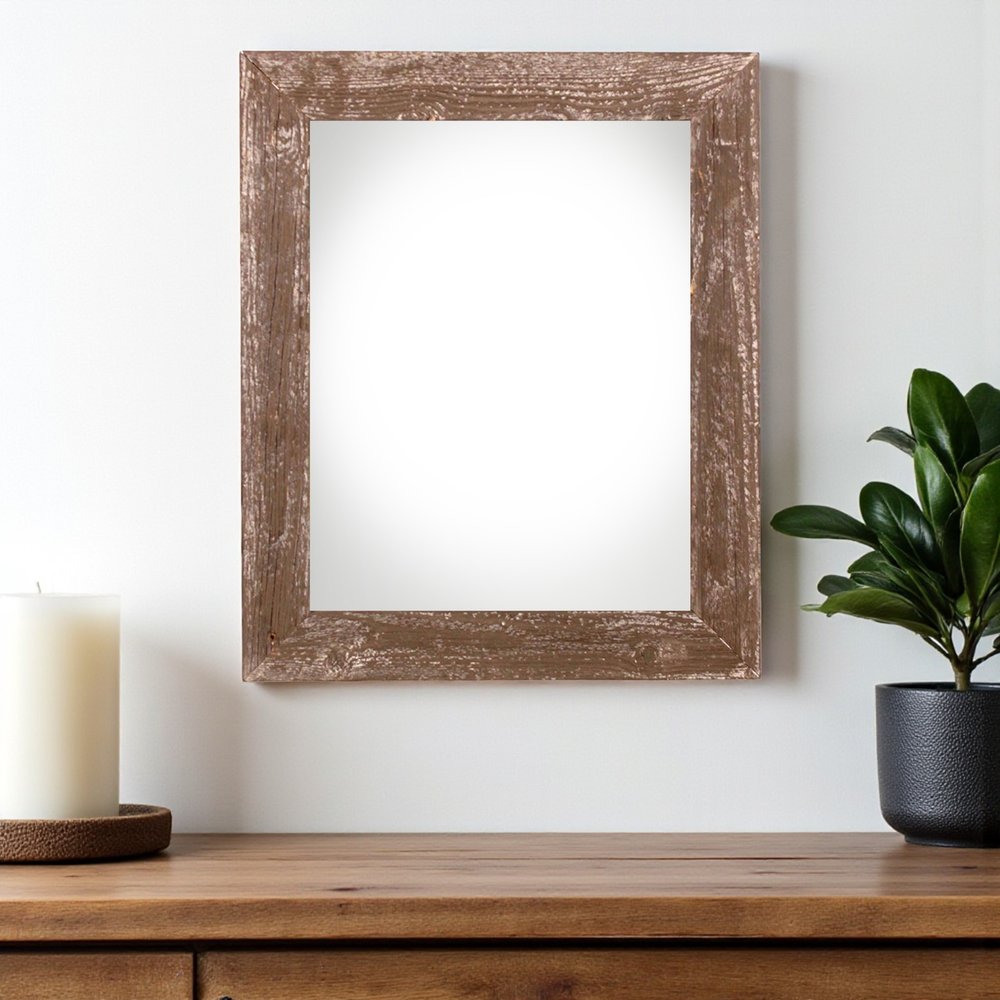 20" x 28" Espresso Solid Wood Hanging Picture Frame