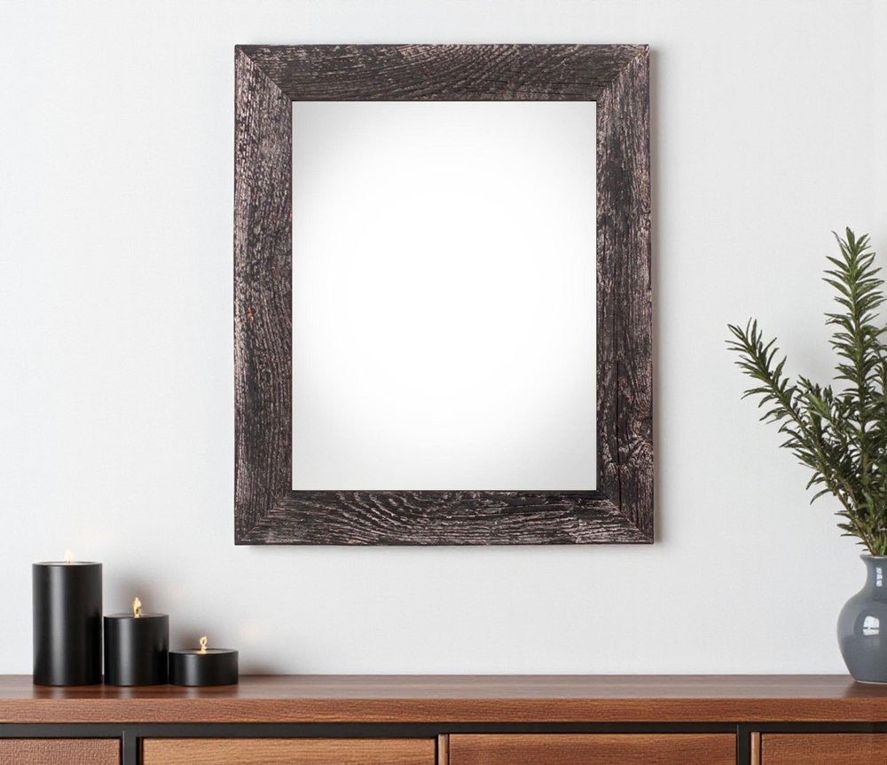 22" x 28" Black Wood Hanging Picture Frame