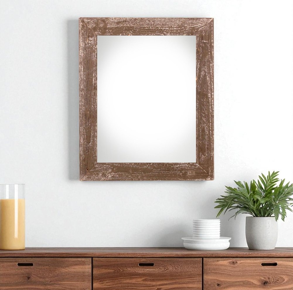 24" x 30" Brown Wood Hanging Picture Frame