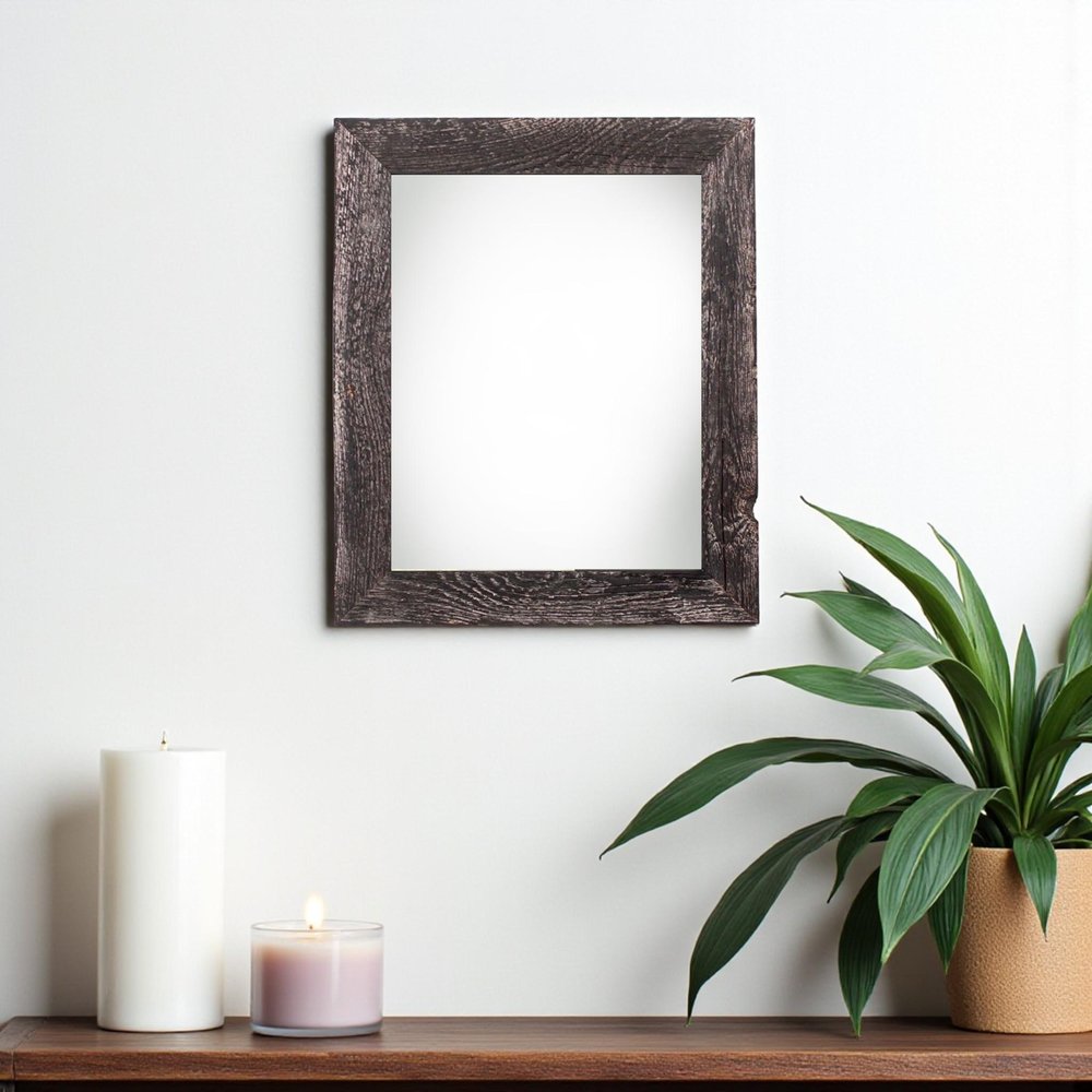 9" x 12" Black Wood Hanging Picture Frame