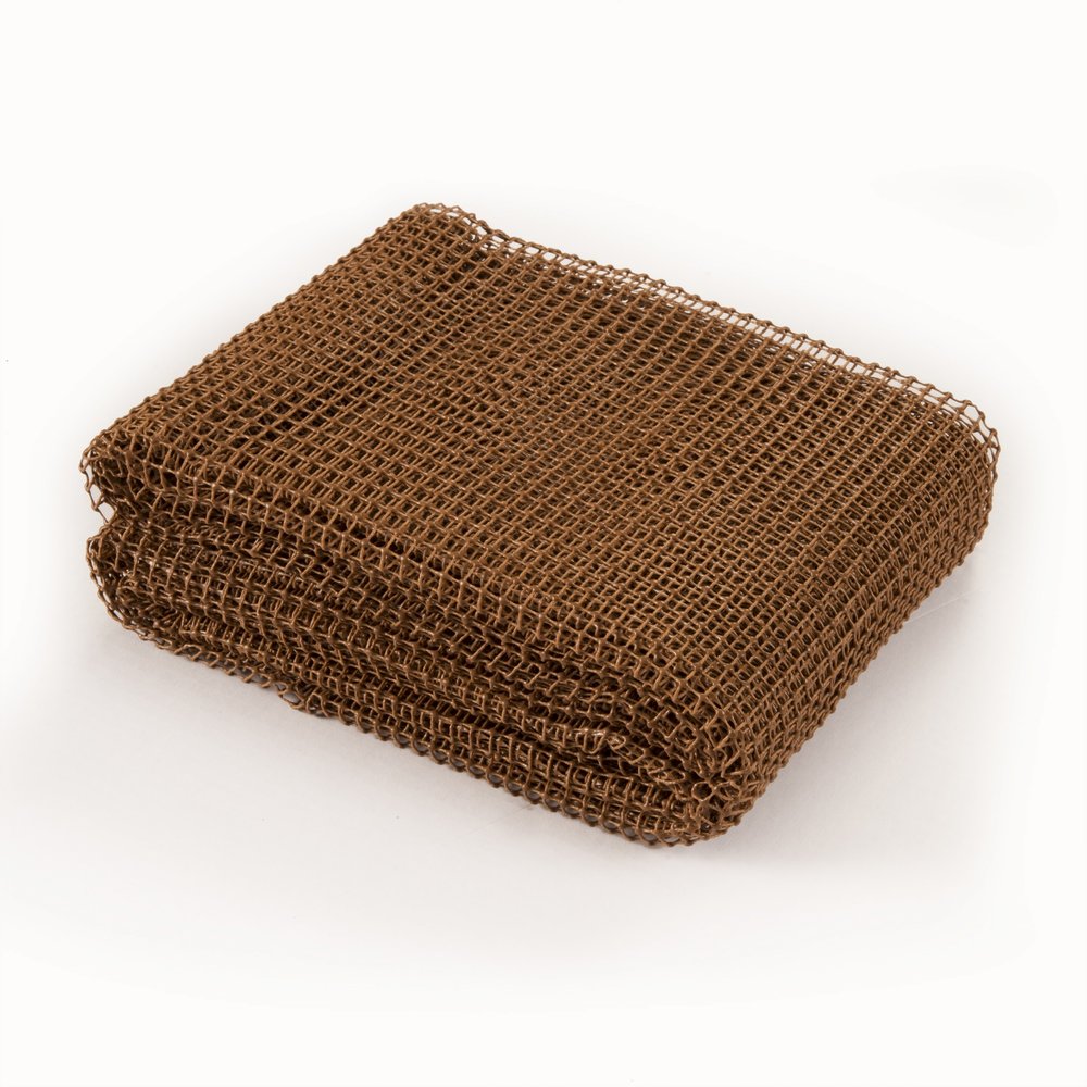 8' Round Brown Non Slip Indoor Outdoor Rug Pad
