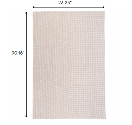 2' x 8' Brown Non Slip Indoor Outdoor Rug Pad