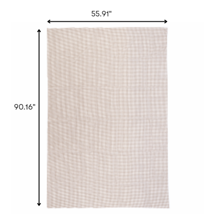 4' X 5' Brown Non Slip Indoor Outdoor Rug Pad