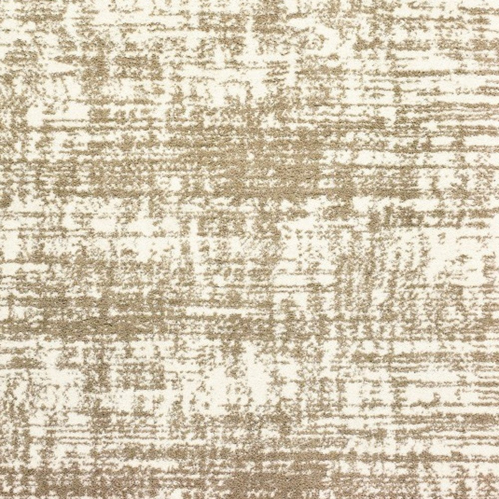 2' X 3' Ivory And Gray Abstract Strokes Scatter Rug