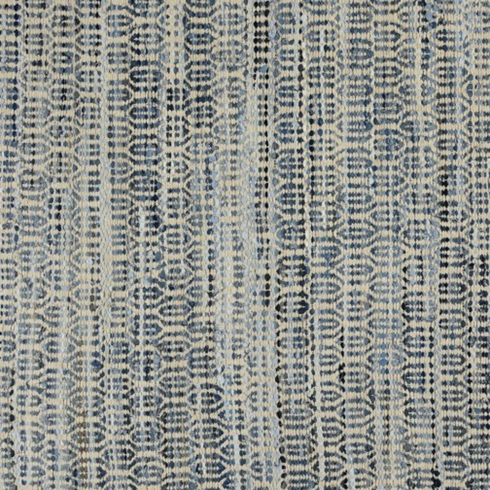 2' X 3' Blue And Gray Ogee Scatter Rug