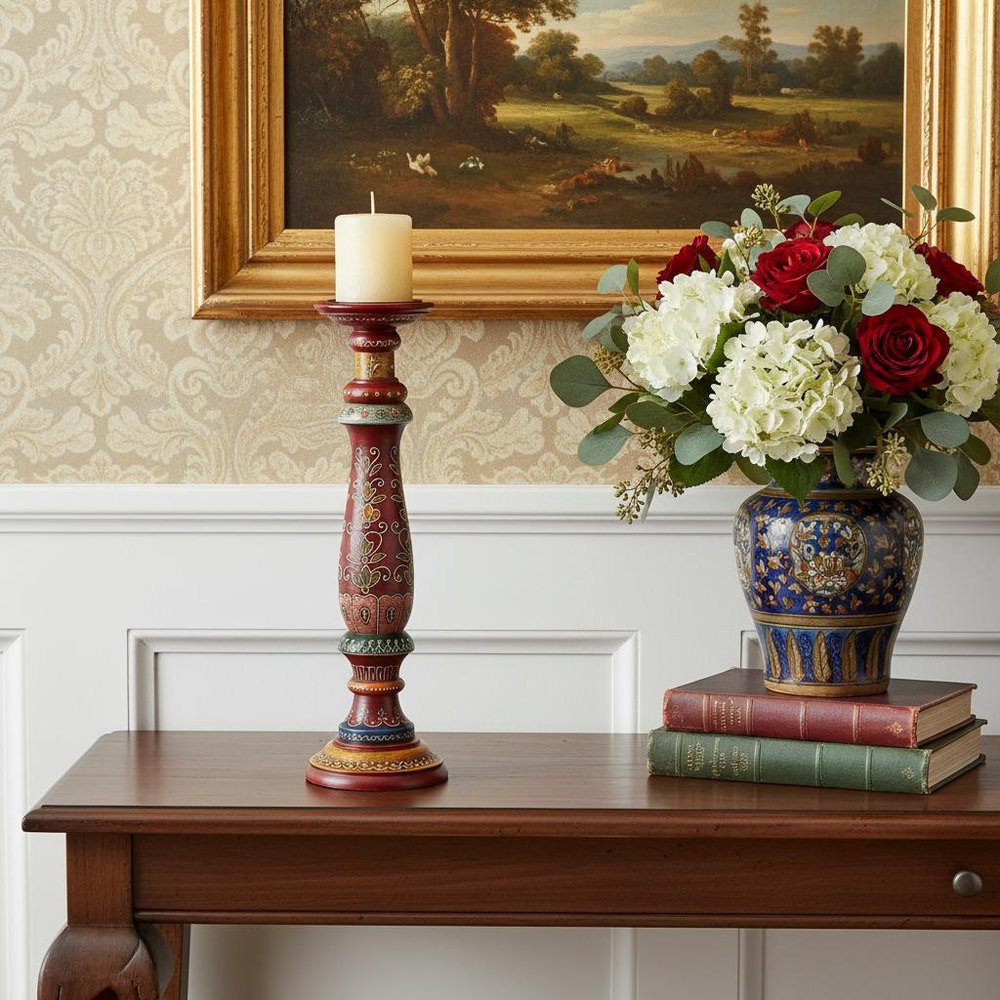Hand Painted Candle Holder