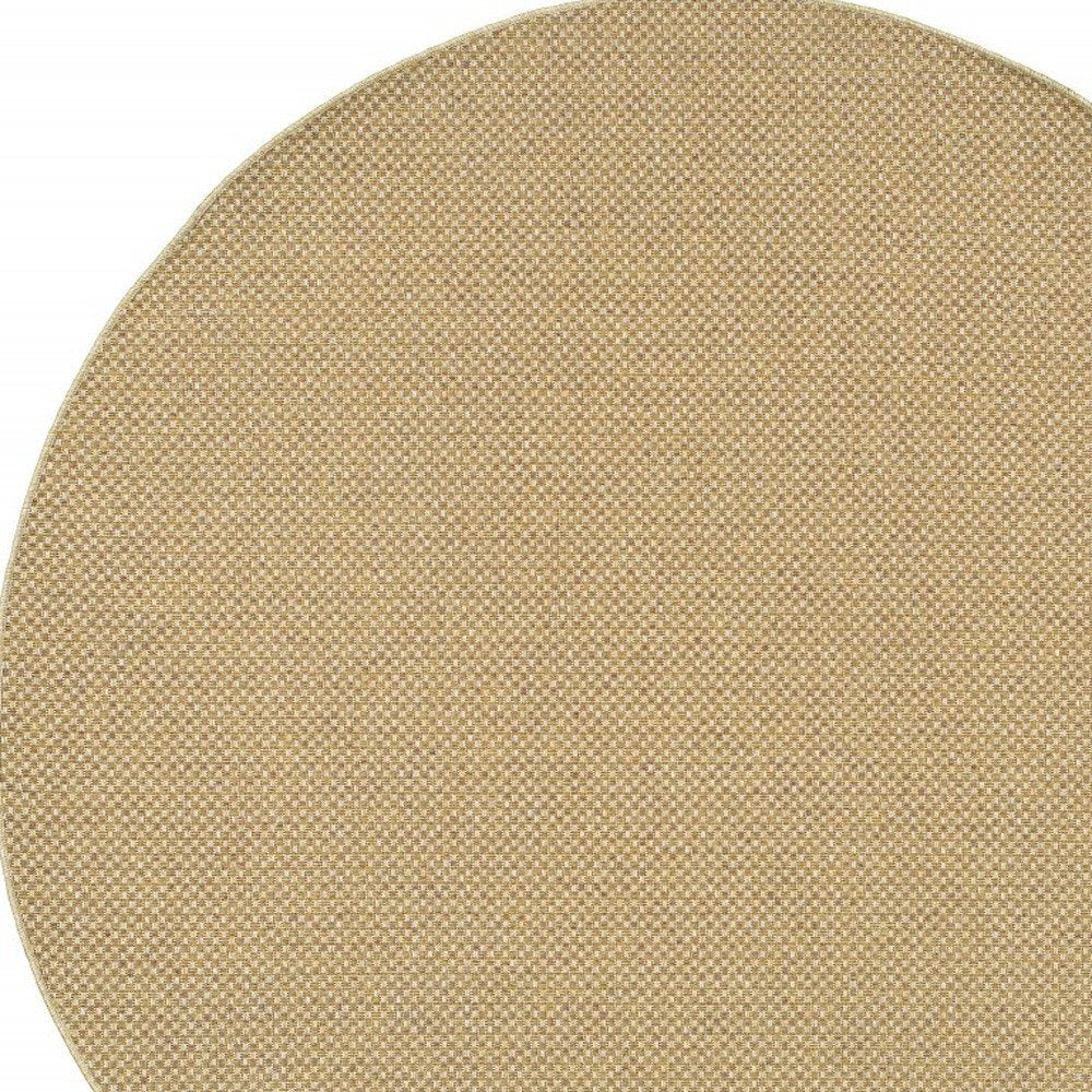 2' X 4' Beige Chevron Indoor Outdoor Area Rug